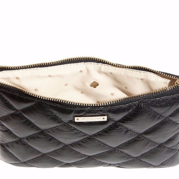 kate spade Handbags - KATE SPADE BLACK QUILTED LITTLE GIA BAG NWT